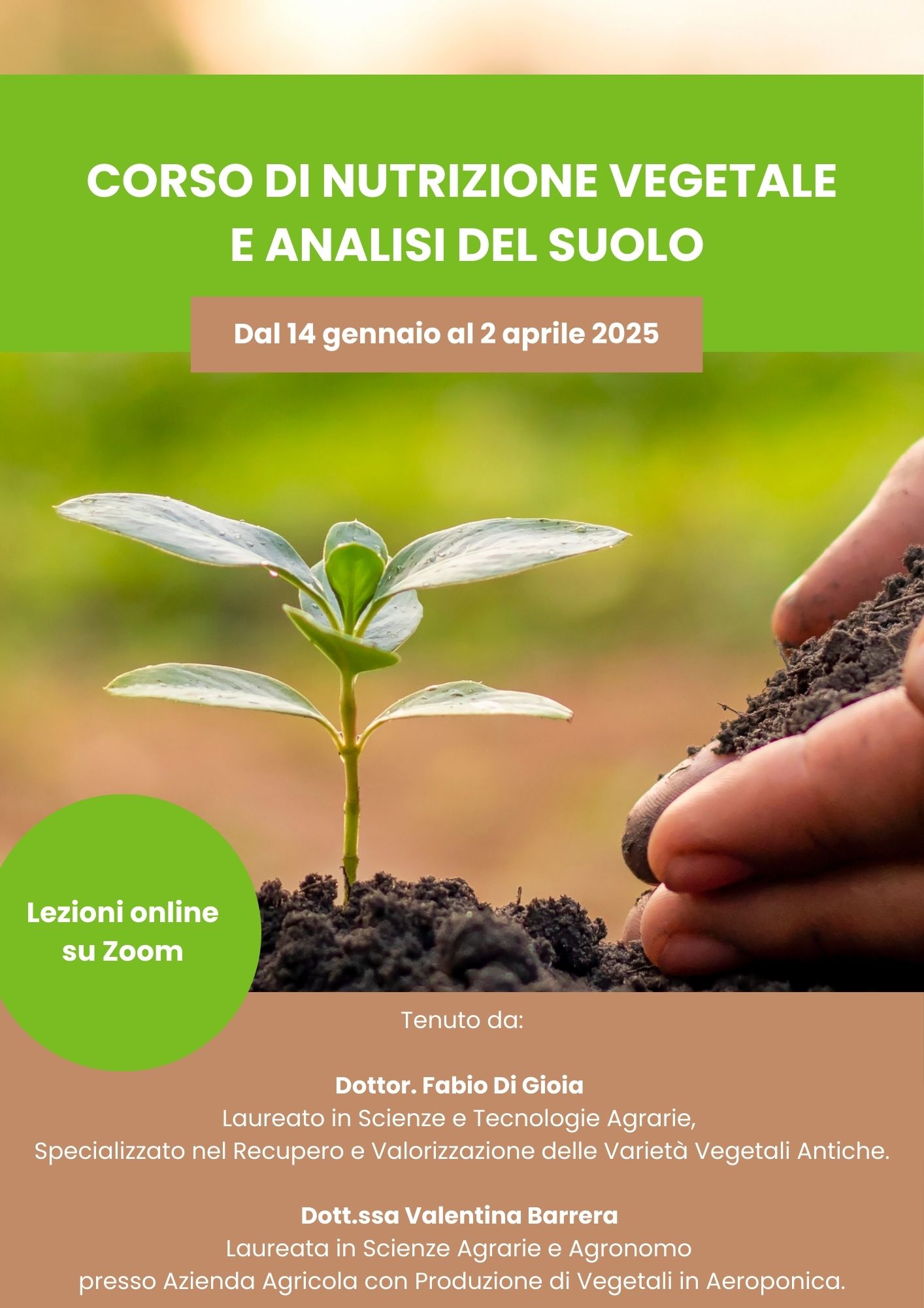 Corso di nutrizione vegetale e analisi del suolo